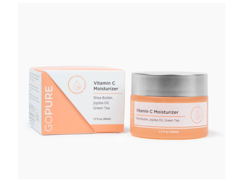 Gopure Vitamin C Moisturizer, Shea Butter + Jojoba Oil & Green Tea, 1.7 fl oz/50 mL
