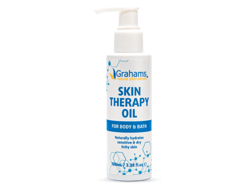 Grahams Skin Therapy Body & Bath Oil, 3.38 fl oz/100 mL