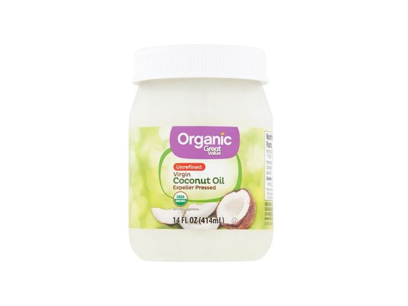 Great Value Organic Unrefined Virgin Coconut Oil, 14 fl oz