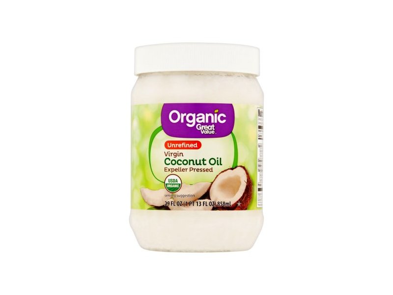 Great Value Organic Unrefined Virgin Coconut Oil, 29 oz