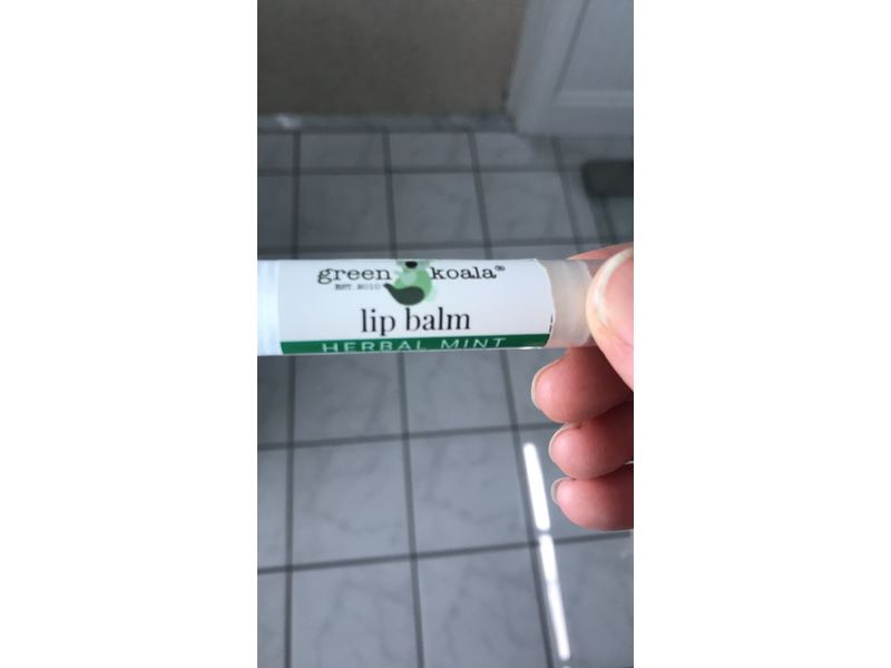 Green Koala Lip Balm Herbal Mint 0.15 oz Tube
