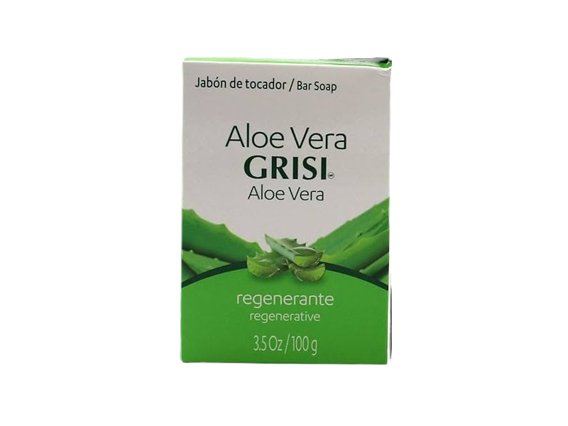 Grisi Regenerative Bar Soap, Aloe Vera, 3.5 oz/100 g