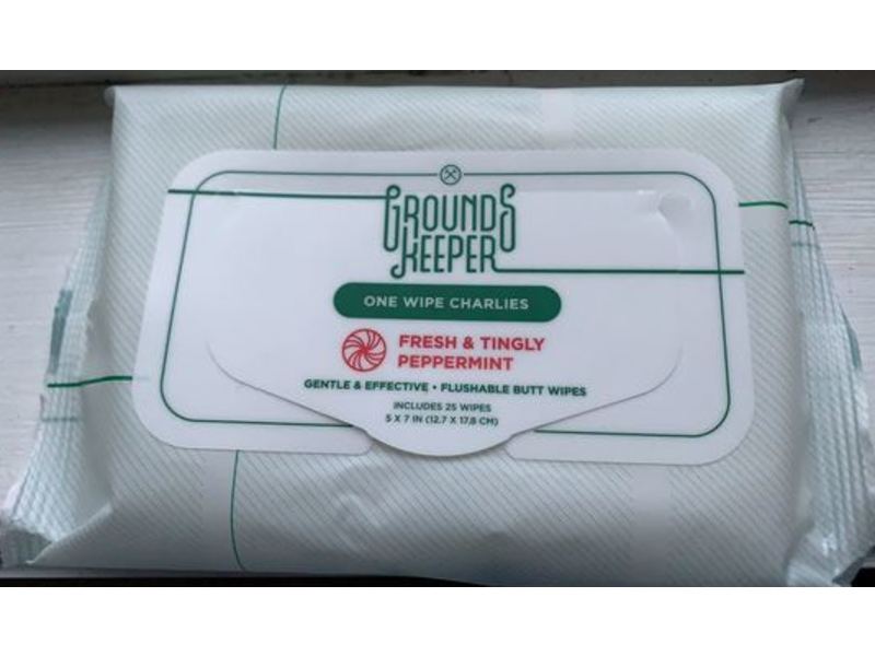 Grounds Keeper One Wipe Charlies, Fresh & Tingly Peppermint, 25 Count