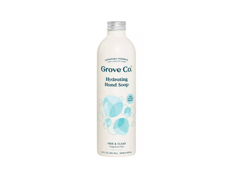 Grove Co Hydrating Hand Soap, Free & Clear, 13 fl oz/384 mL