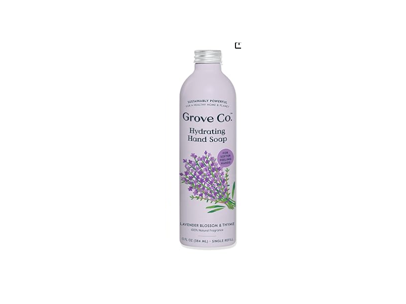 Grove Co. Hydrating Hand Soap Refill, Lavender & Thyme, 24 fl oz/710 mL