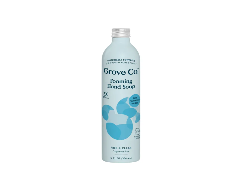 Grove Collaborative Foaming Hand Soap, Free & Clear, 12 fl oz/354 mL