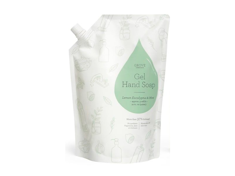Grove Collaborative Gel Hand Soap, Lemon Eucalyptus & Mint, 38 fl oz
