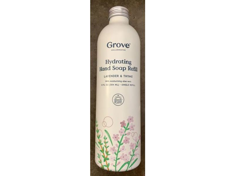 Grove Hydrating Hand Soap Refill, Lavender & Thyme, 13 fl oz/384 mL