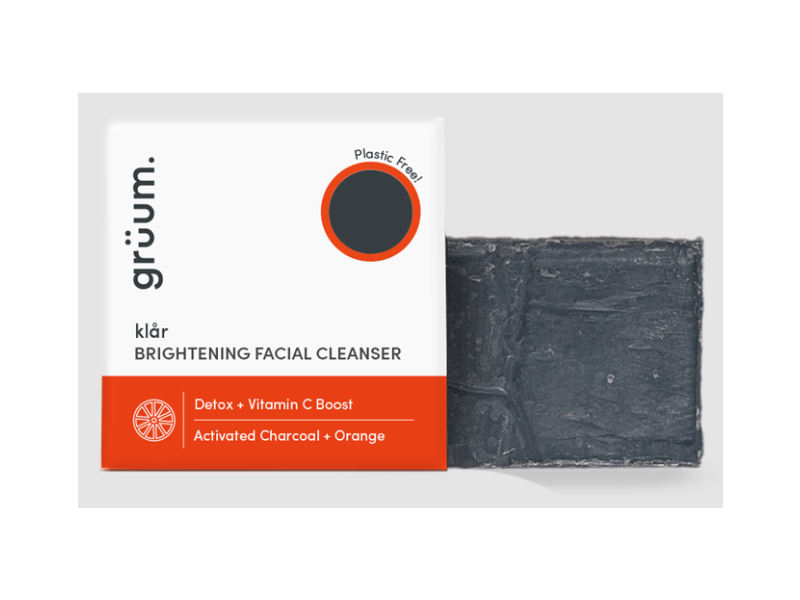 Gruum Brightening Facial Cleanser, Detox + Vitamin C Boost, 35 g