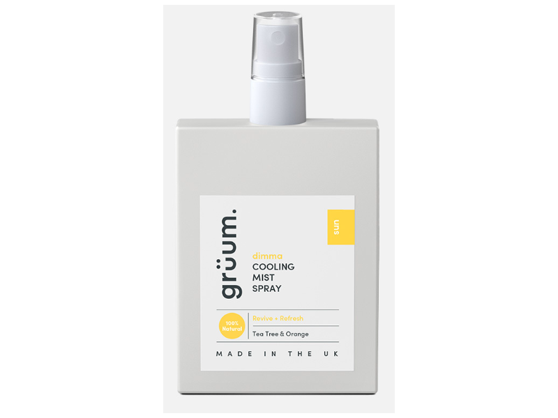 Gruum Dimma Cooling Mist Spray, Tea Tree, Orange & Sun, 3.38 fl oz/100 mL