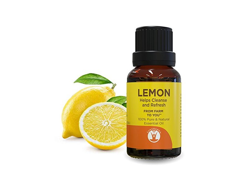 GuruNanda 100% Pure & Natural Essential Oil, Lemon, 0.5 fl oz/15 mL