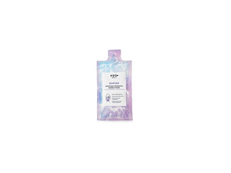 H2O+ Beauty Rapids Soothing Probiotic Bubble Face Mask with Champagne and Yuzu Extracts, 1.12 Ounce