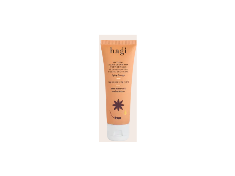 Hagi Natural Hand Cream, Spicy Orange, 1.76 fl oz/50 mL