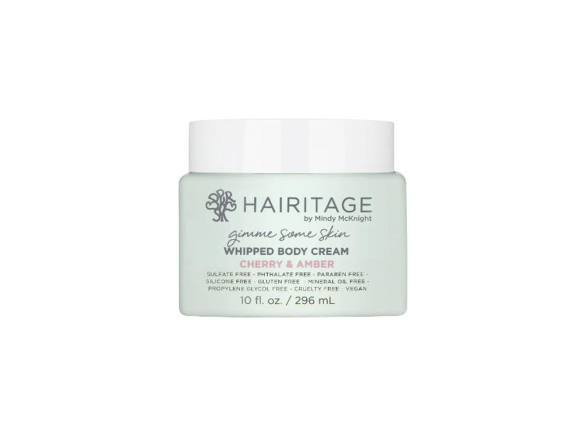 Hairitage Gimme Some Skin Whipped Body Cream, Cherry & Amber, 10 fl oz/296 mL