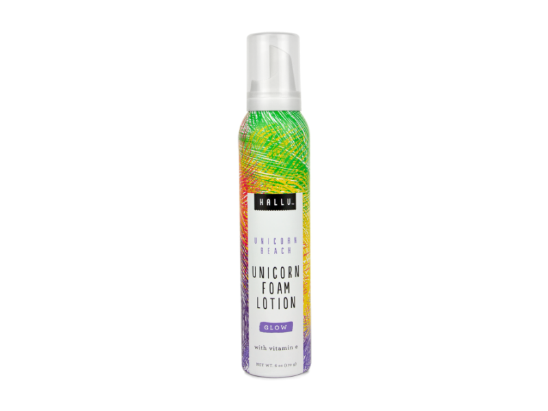 Hallu Unicorn Foam Lotion, Unicorn Beach, 6 oz