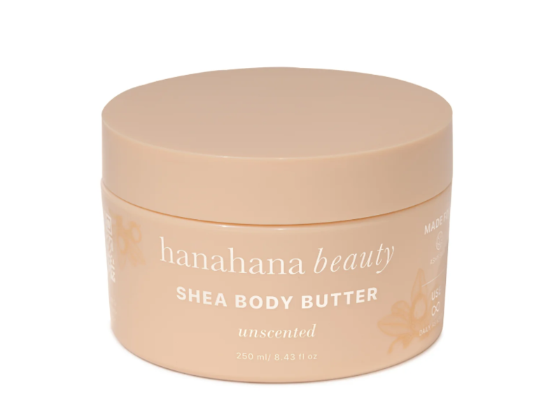 Hanahana Beauty Unscented Shea Body Butter, 2 oz