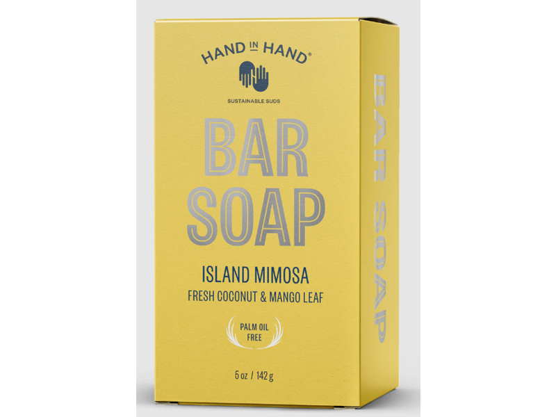 Hand In Hand Bar Soap, Island Mimosa, Fresh Coconut & Mango Leaf, 5 oz/142 g