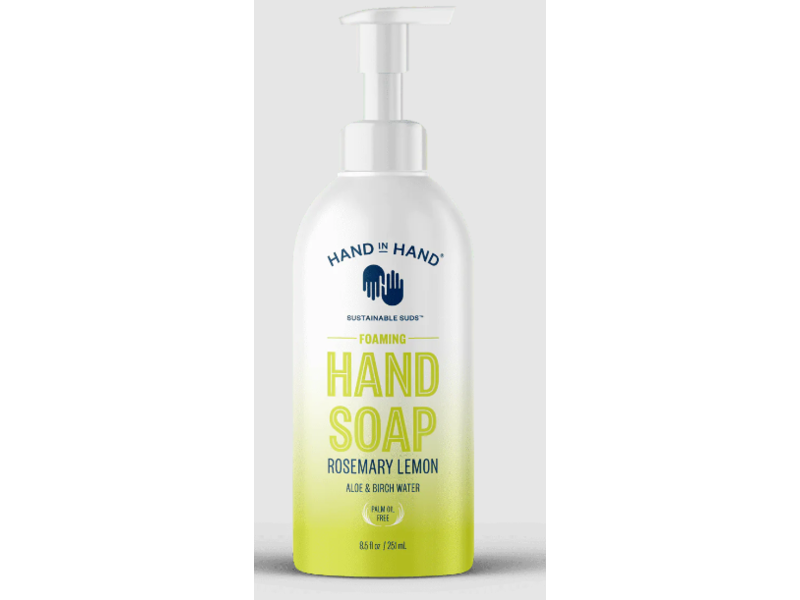 Hand In Hand Foaming Hand Soap, Rosemary Lemon, 8.5 fl oz/251 mL, Pack Of 6