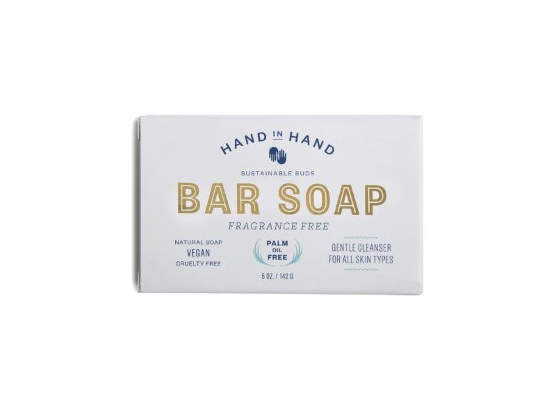 Hand In Hand Fragrance Free Bar Soap, 5 oz