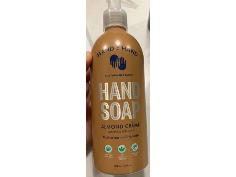 Hand In Hand Hand Soap Almond Creme, Vanilla & Oat Milk, 10 fl oz/296 mL