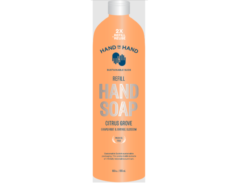 Hand In Hand Refill Hand Soap, Citrus Grove, 19.8 fl oz/585 mL