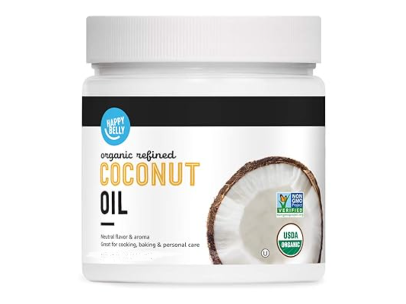 Happy Belly Organic Refined Coconut Oil, 30 fl oz/887 mL
