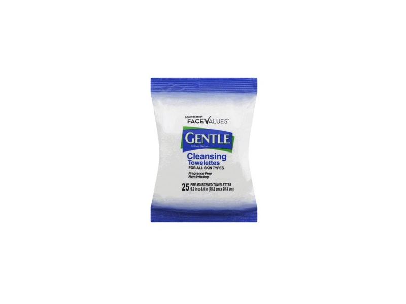 Harmon Face Values Cleansing Towelettes, 25 towelettes