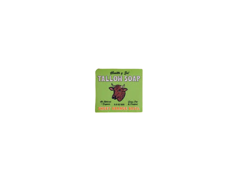 Health y Sol Tallow Soap, Sweet Orange Basil, 5.5 oz