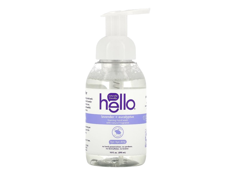 Hello Foaming Hand Wash, Lavender + Eucalyptus, 10 fl oz/295 mL