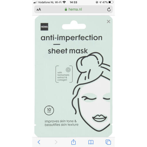Anti-Imperfection Sheet Mask