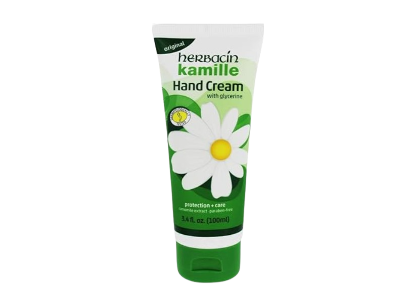 Herbacin Kamille Hand Cream, Glycerine, 3.4 fl oz/100 mL, Pack Of 3