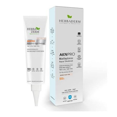 Aknpro Gunes Kremi Broad Spectrum SPF 50+ Orta Ton