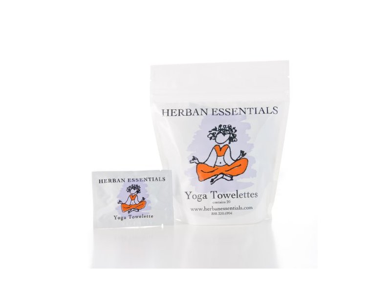 Herban Essentials Yoga Towelettes, 20 count