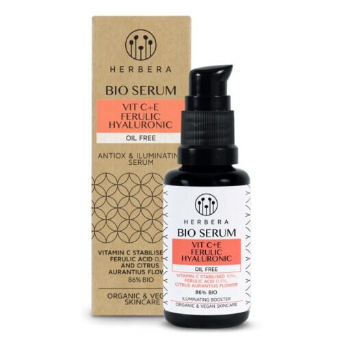 Bio Serum Vitamin C + E + Ferulic +Hyaluronic Oil Free