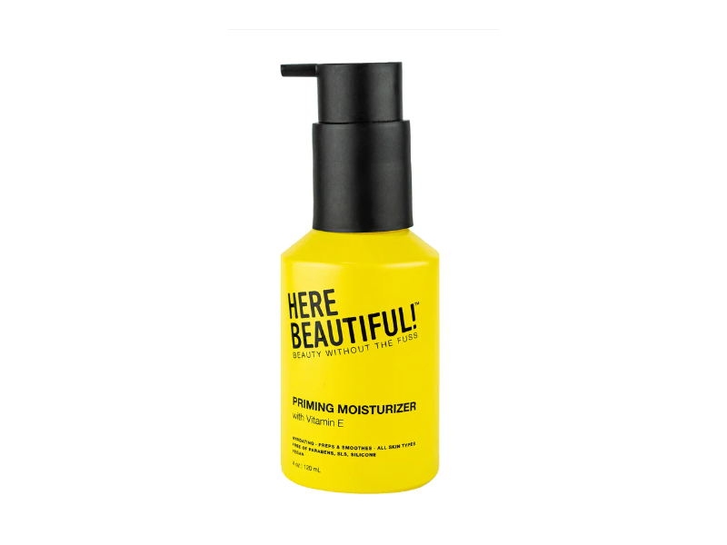 Here Beautiful Hydrating & Smoothing Priming Moisturizer, Vitamin E, 4 oz/120 mL