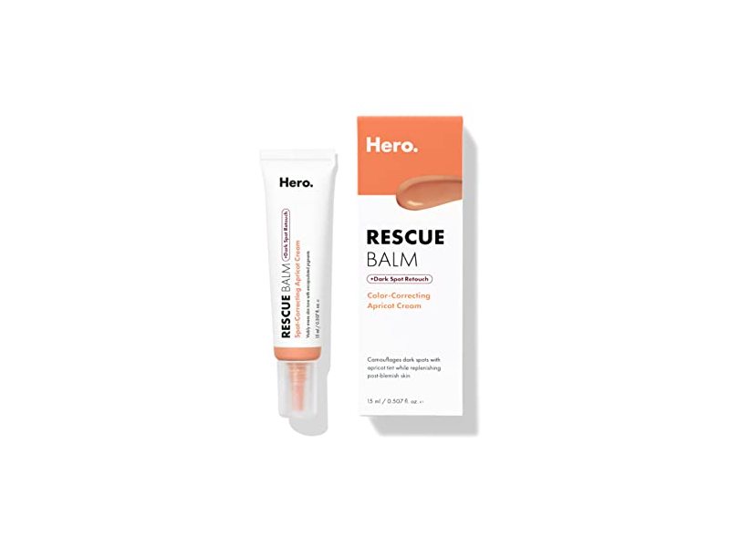 Hero Rescue Balm + Dark Spot Retouch Color Correcting Apricot Cream, 0.507 fl oz/15 mL