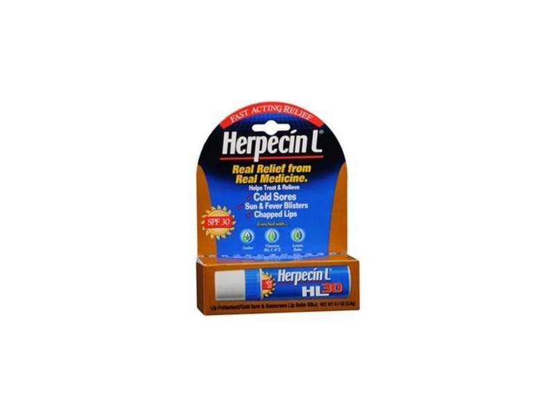 Herpecin L Lip Protectant/Cold Sore Lip Balm Stick 0.1 Oz (Pack of 5)