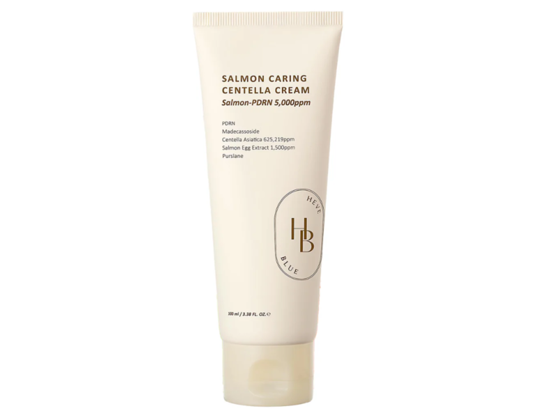 Heveblue Salmon Caring Centella Cream, 3.38 fl oz/100 mL