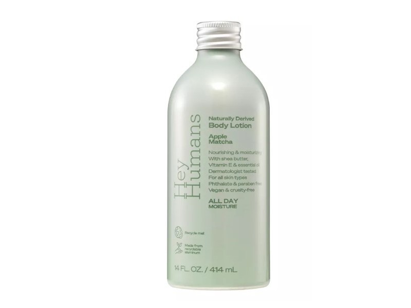Hey Humans Naturally Derived Body Lotion, Apple Matcha, 14 fl oz/414 mL, Pack Of 3