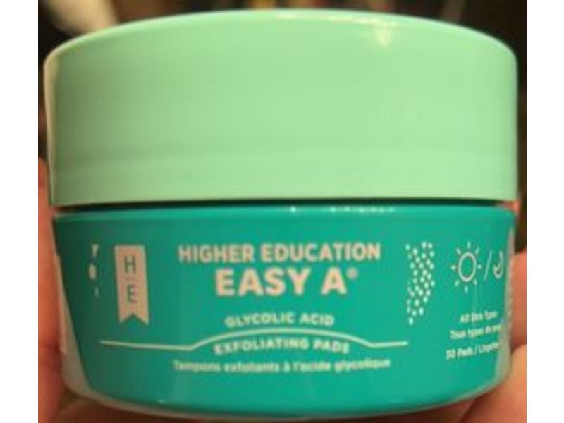 Higher Education Easy A Glycolic Acid Exfoliating Pads