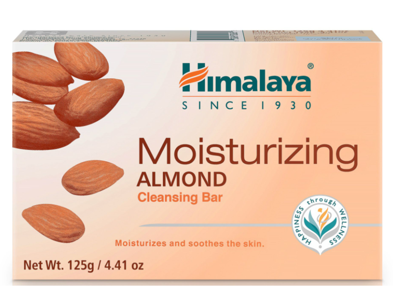 Himalaya Moisturizing Cleaning Bar, Almond, 4.41 oz/125 g