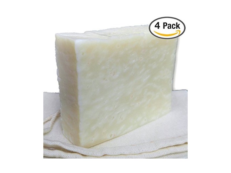 Himalayan Salt Soap Bars with Sea Salt & Shea Butter, 4.5 oz, 4 count