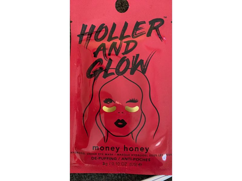 Holler And Glow Money Honey Hydrogel Under Eye Mask, 0.1 oz / 3 g