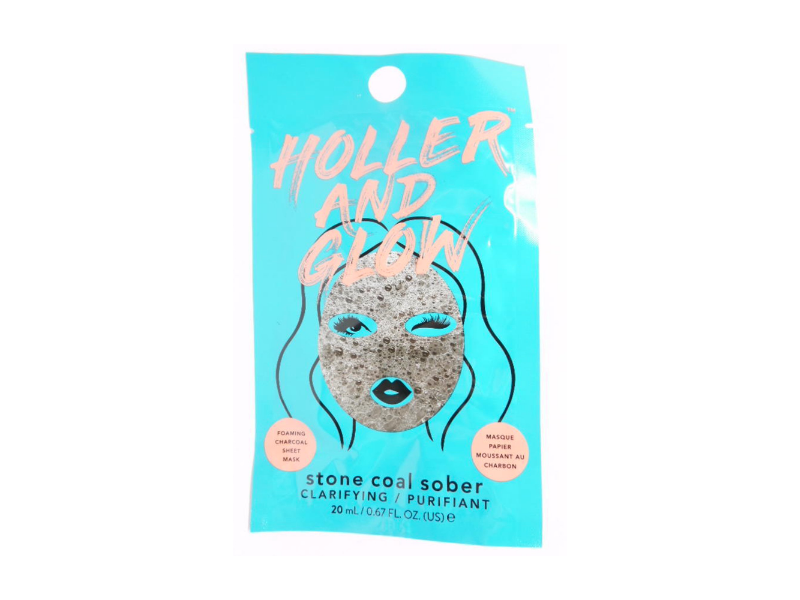 Holler And Glow Stone Coal Sober Mask, Clarifying, 0.67 fl oz/20 mL