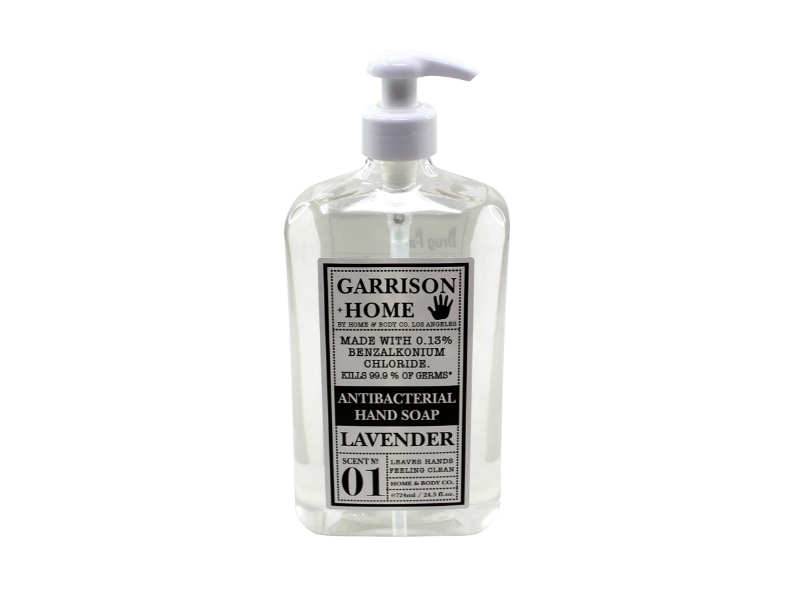 Home & Body Co. Garrison + Home Antibacterial Hand Soap, Lavender, 24.5 fl oz/724 mL, Pack Of 2