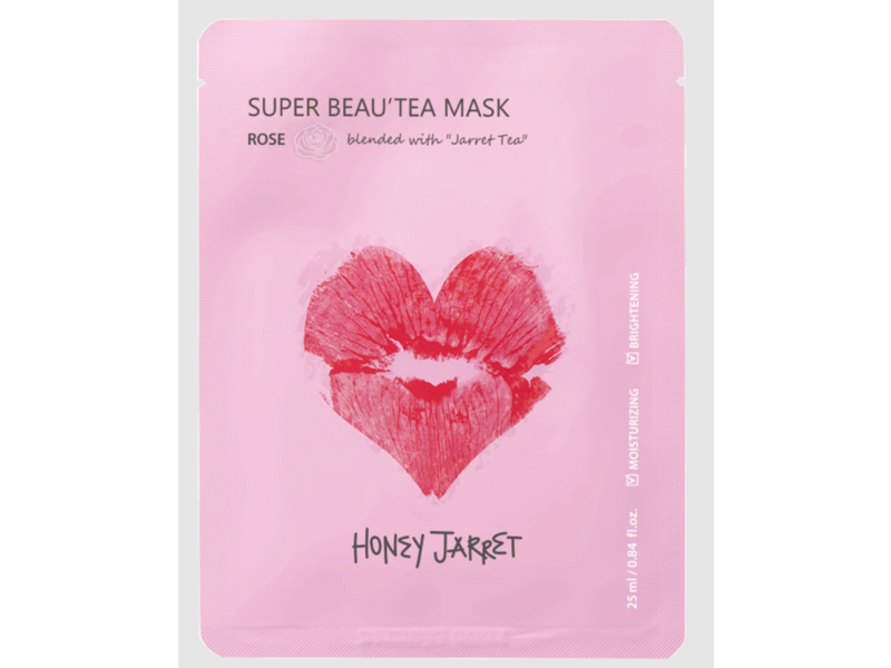 Honey Jarret Super Beau'tea Sheet Mask, Rose, 0.84 fl oz