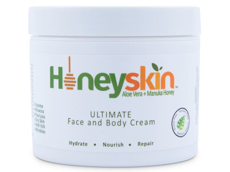 HoneySkin Organics Ultimate Face & Body Cream, 8 oz