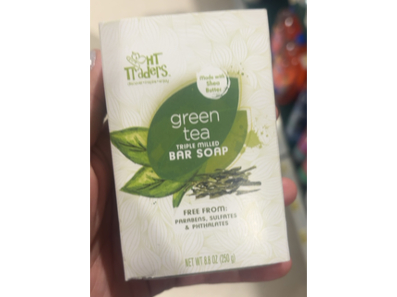 Ht Traders Green Tea Triple Milled Bar Soaps, 8.8 oz/250 g