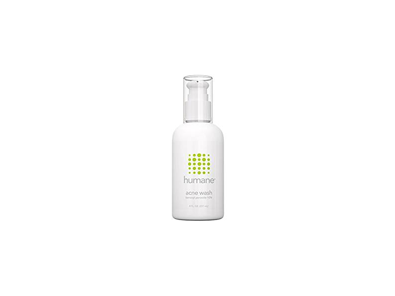 Humane Benzoyl Peroxide 10% Acne Treatment Body & Face Wash, 8 Oz