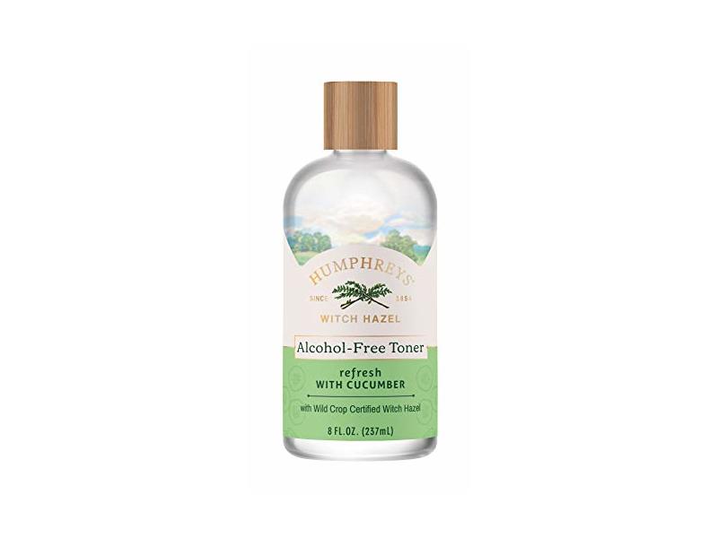Humphrey’s Witch Hazel Toner, Cucumber, 8 fl oz/236 mL